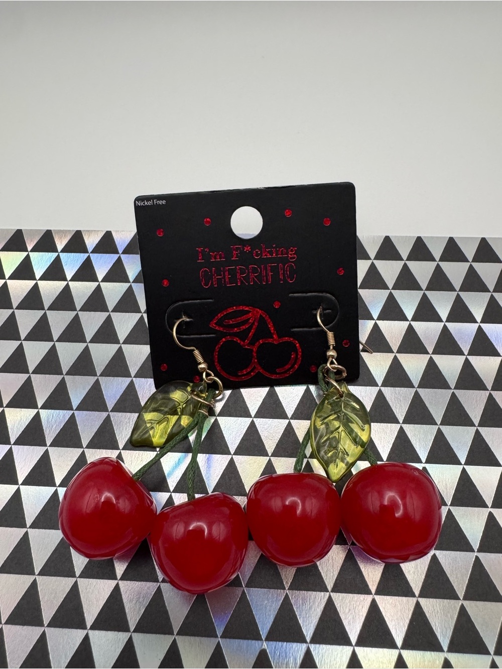 Red Cherry Earrings-Hot Topic